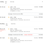 Singapore Airlines Prag - New York Return Flugzeiten