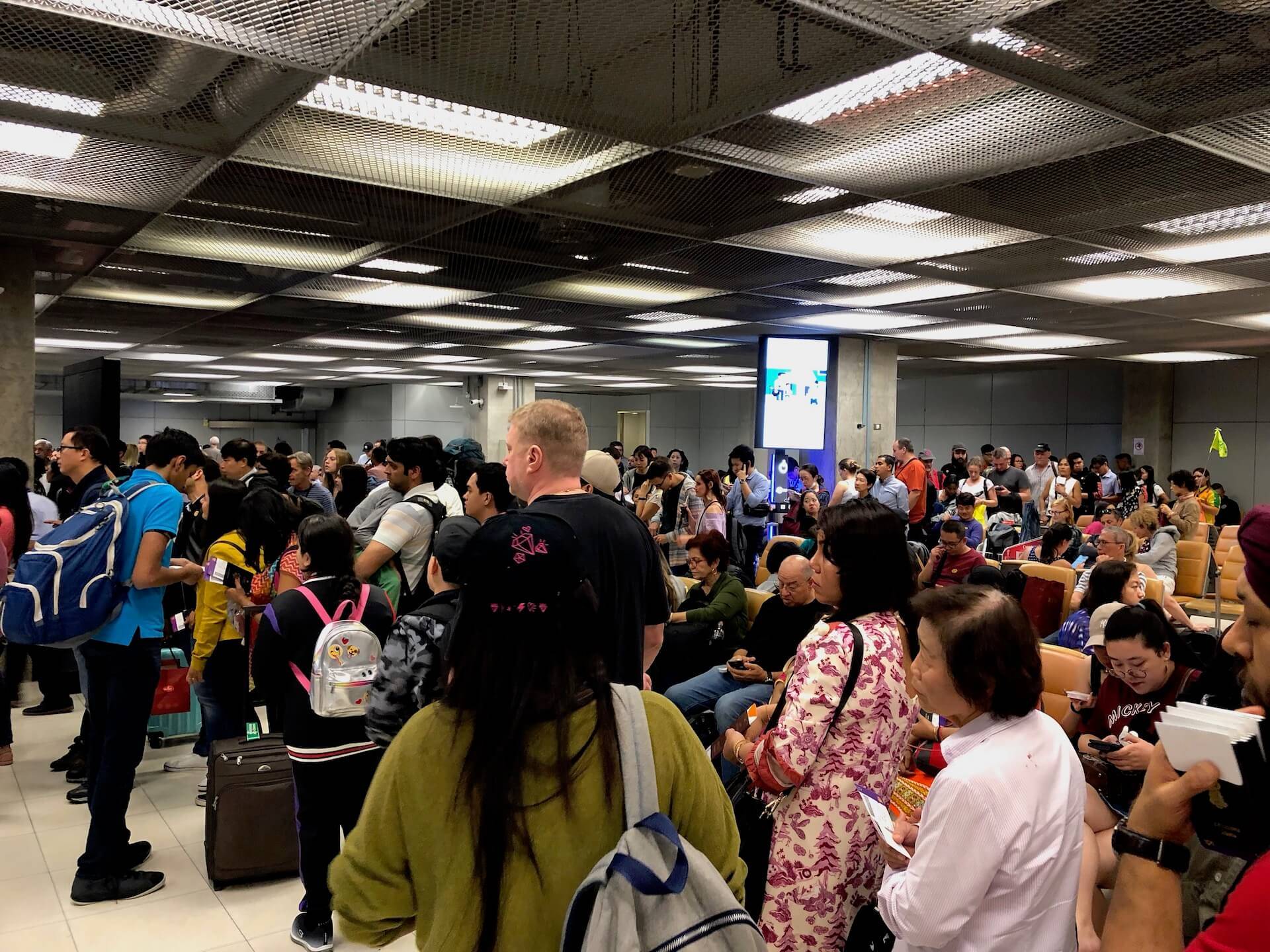 Boarding Thai Airways Royal Silk Bangkok Inlandsflug