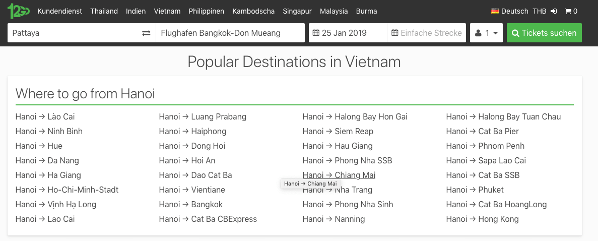 12go.asia Vietnam Zug und Bustickets