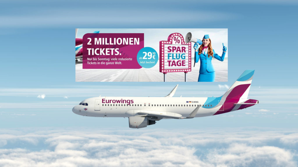 Eurowings Tickets 2019 2 Mio Spartickets