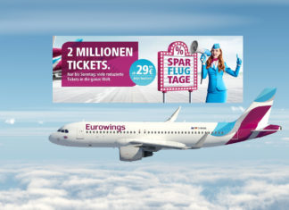Eurowings Tickets 2019 2 Mio Spartickets