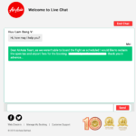 AirAsia Support live Chat