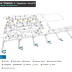 Manila Flughafen Terminal 3 Karte NAIA 3 - Abflugbereich Ebene 3
