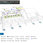 Manila Flughafen Terminal 3 Karte NAIA 3 - Ankunftsbereich Ebene 1