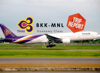 Thai Airways Tripreport Economy Bangkok - Manila
