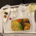 Asiana Airbus A330 Business Class Fried Shrimps
