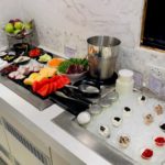 Thai Airways Royal Orchid Lounge Phuket Airport Früchte und Desserts