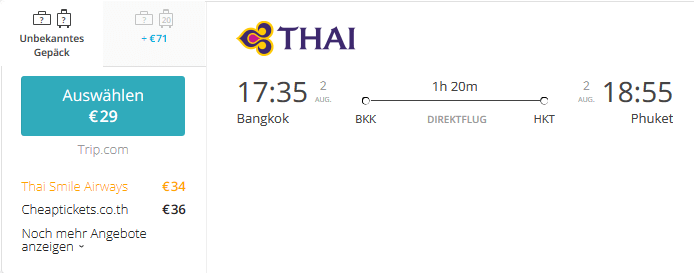 Suvarnabhumi-Phuket-Thai-Airways