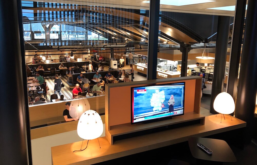 Swiss Business Lounge Zürich Terminal A TV Bereich