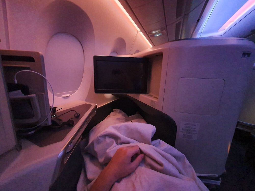 Ambientelicht Cathay Pacific Business Class Airbus A350
