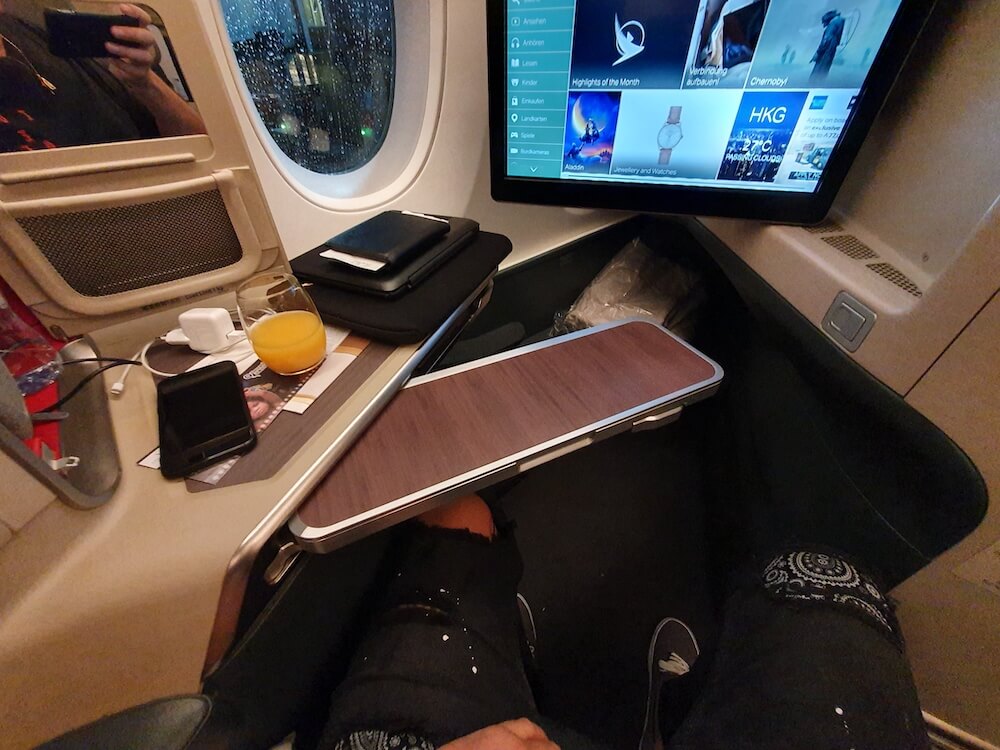 Cathay Pacific Business Class Platz