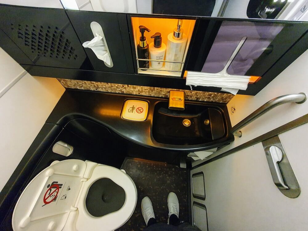 Etihad Boeing 787 Business Class Toilette