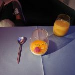 Nachspeise Cathay Pacific Business Class FRA-HKG