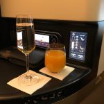 Welcome Drink Etihad Business Class Boeing 787