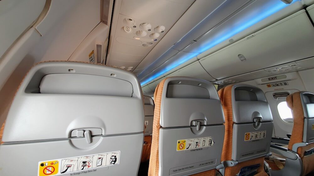 Silk Air Economy Class Boeing 737 800 Singapur Nach Phuket