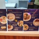 Thai Airways Royal Orchid Lounge Phuket Domestic Live-Cook Menu